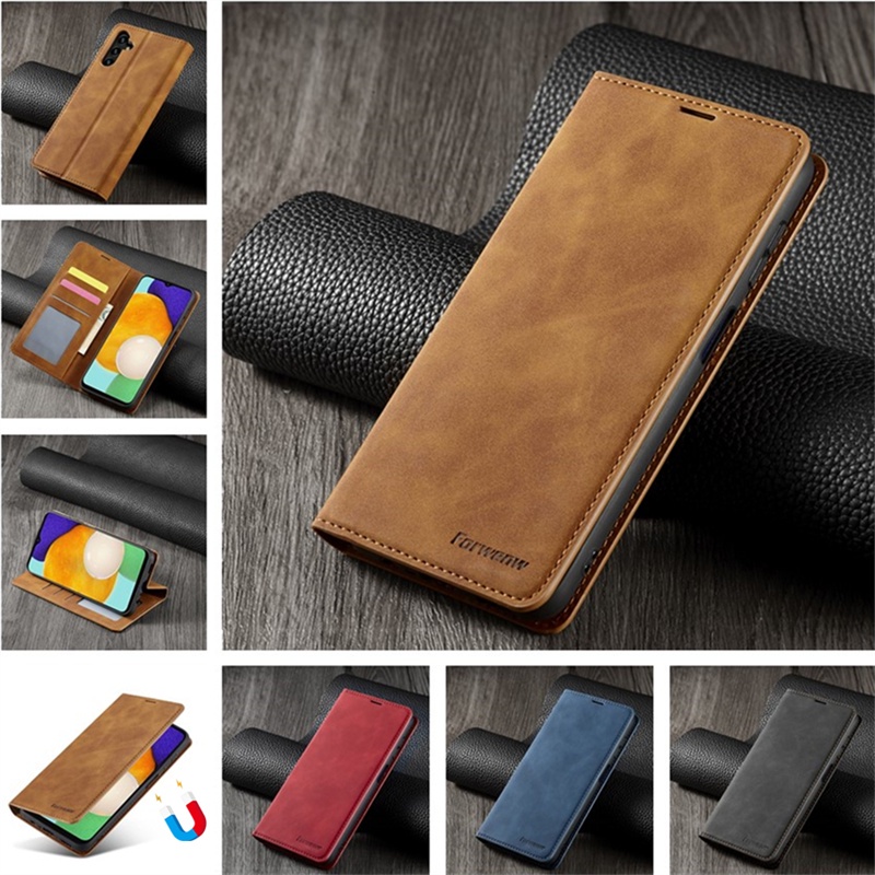 Ốp Điện Thoại Da Nắp Gập Từ Tính Chống Sốc Cho Samsung Galaxy A54 A34 A14 5G LTE 4G hp Samsunga54 Samsunga34 Samsunga14