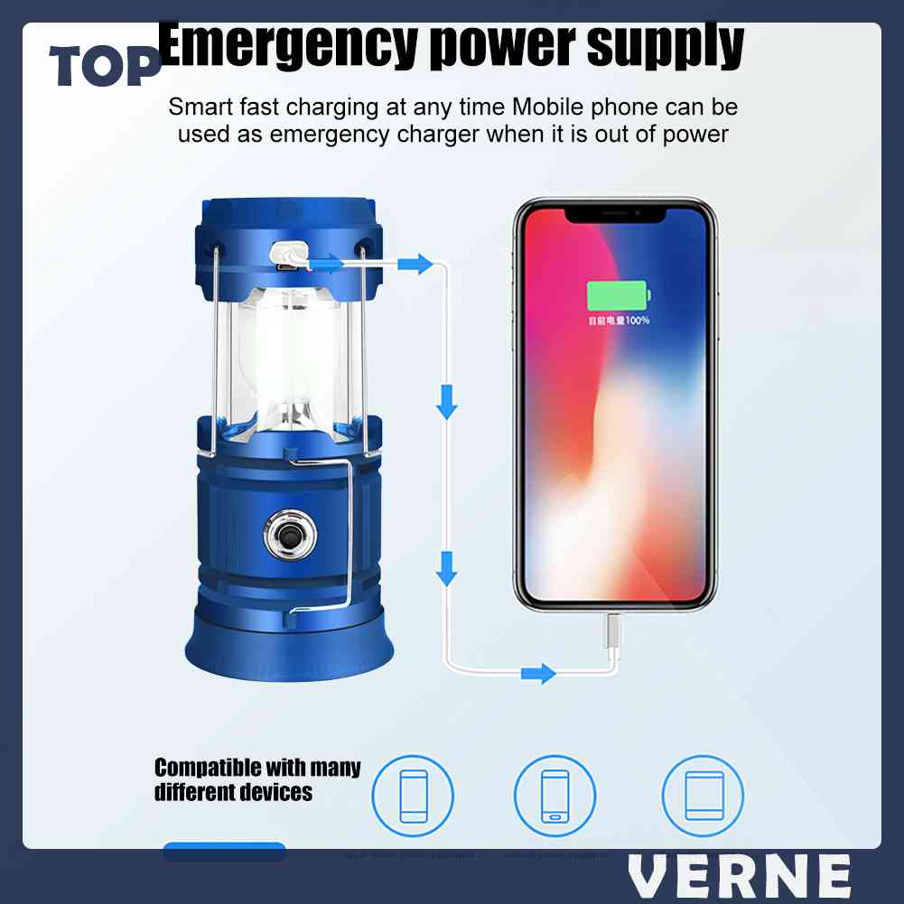 Đèn LED IPX4 Chống Thấm Nước Có Móc Treo Tiện Dụng Cho Cắm Trại / Câu Cá