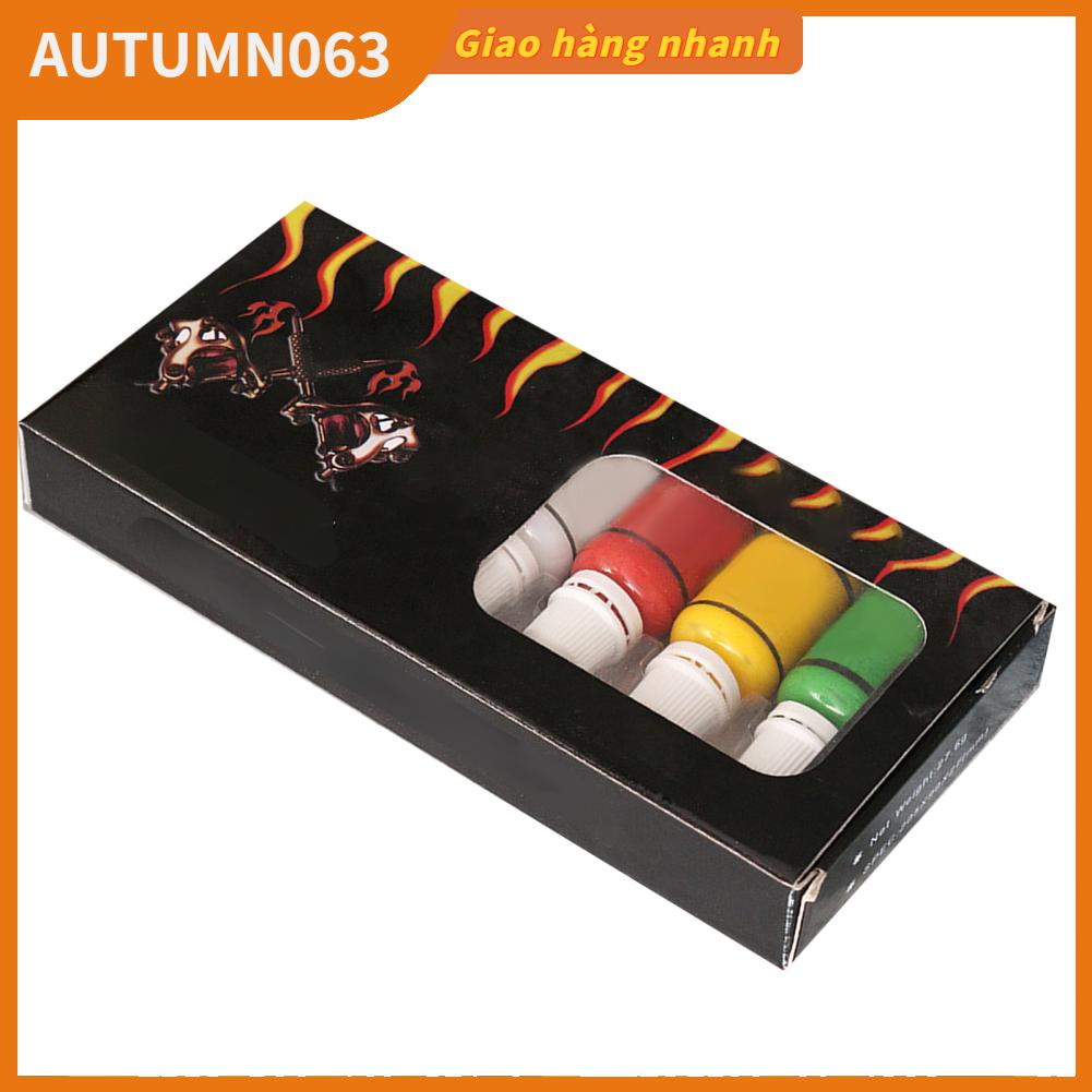 Bộ mực xăm 15ml Cung cấp hình 7 màu sắc tố lâu dài chuyên nghiệp Autumn063