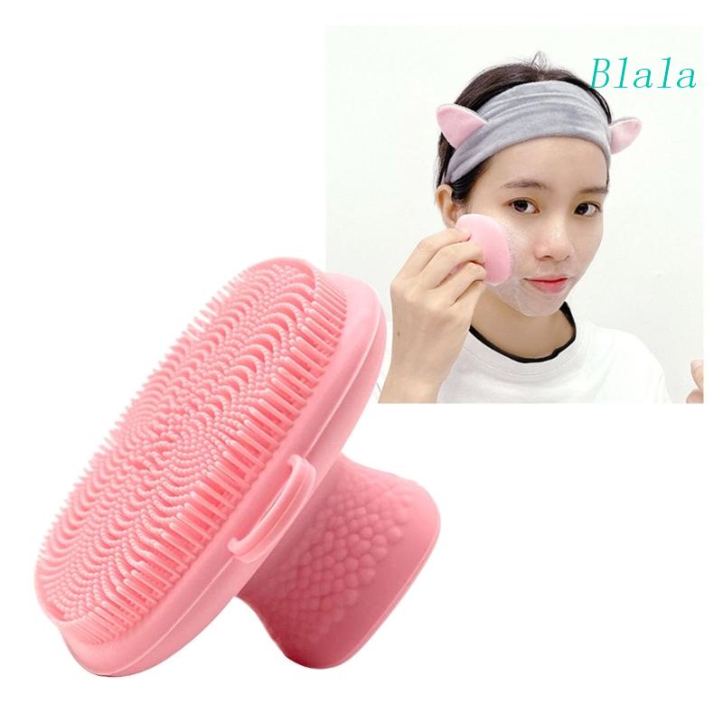 Bàn Chải Silicone Mềm Rửa Mặt Tẩy Tế Bào Chết Mát Xa Tiện Dụng