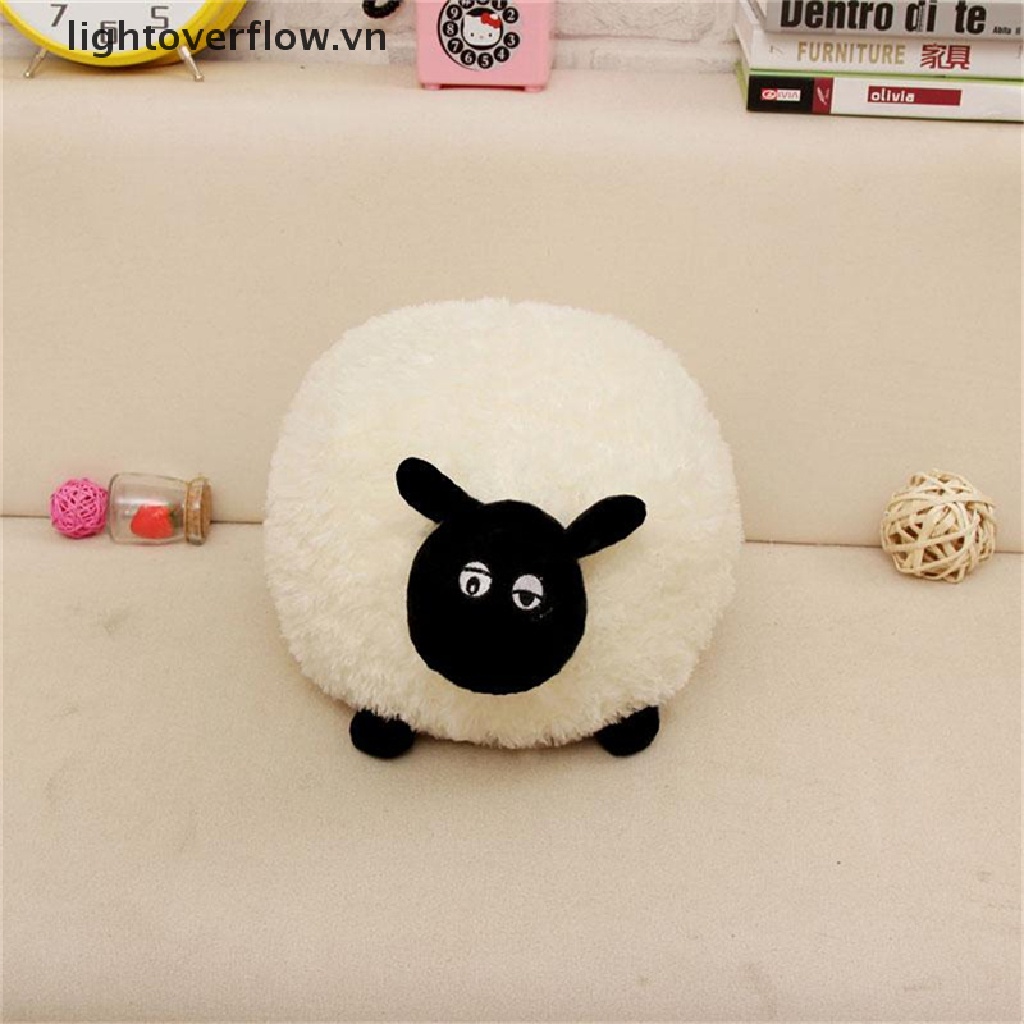 [lightoverflow] Đồ Chơi Nhồi Bông Mềm Hình Chú Cừu Trắng / Xám Dành Cho Trẻ Em [VN]