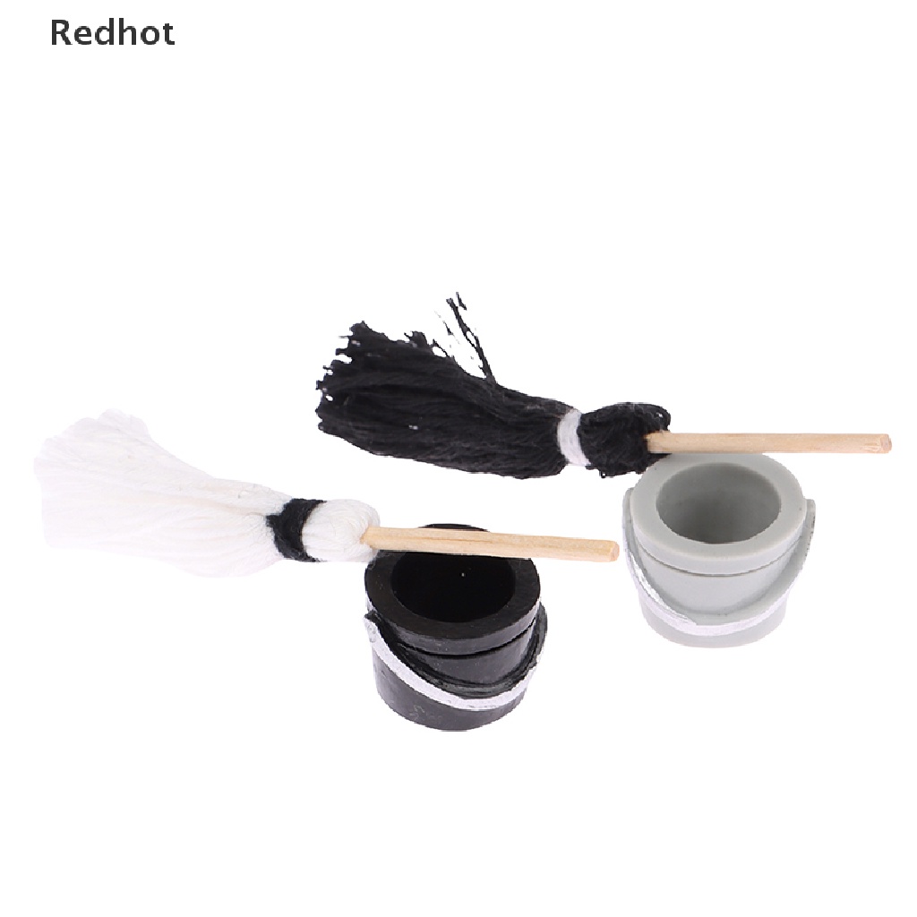 1 Bộ Xô Và Cây Lau Nhà Mini Tỉ Lệ 1: 12 Trang Trí Nhà Búp Bê