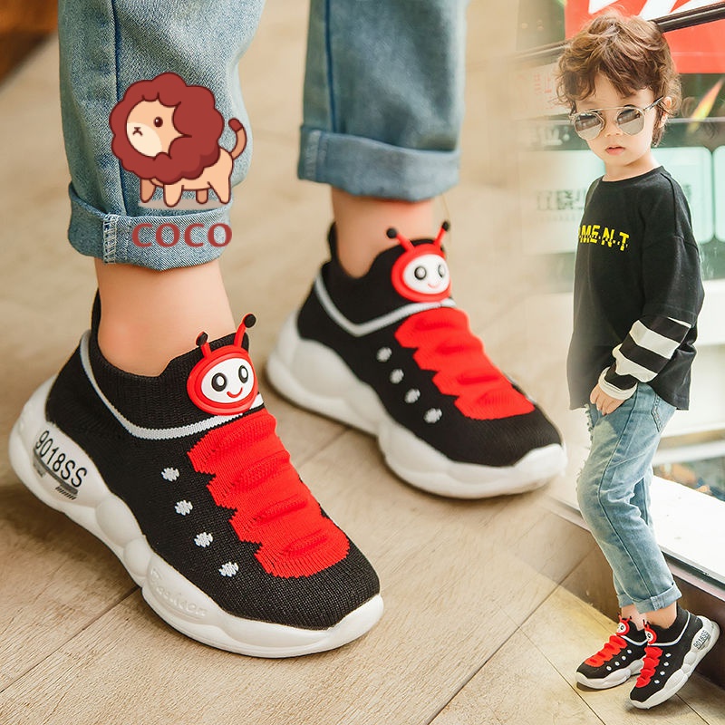 Giày Thể Thao Đế Mềm Phối Lưới Thoáng Khí Cho Bé