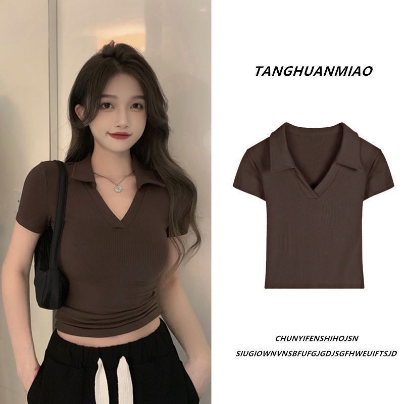 Áo polo Thời Trang Mùa Hè Hàn Quốc Dành Cho Nữ