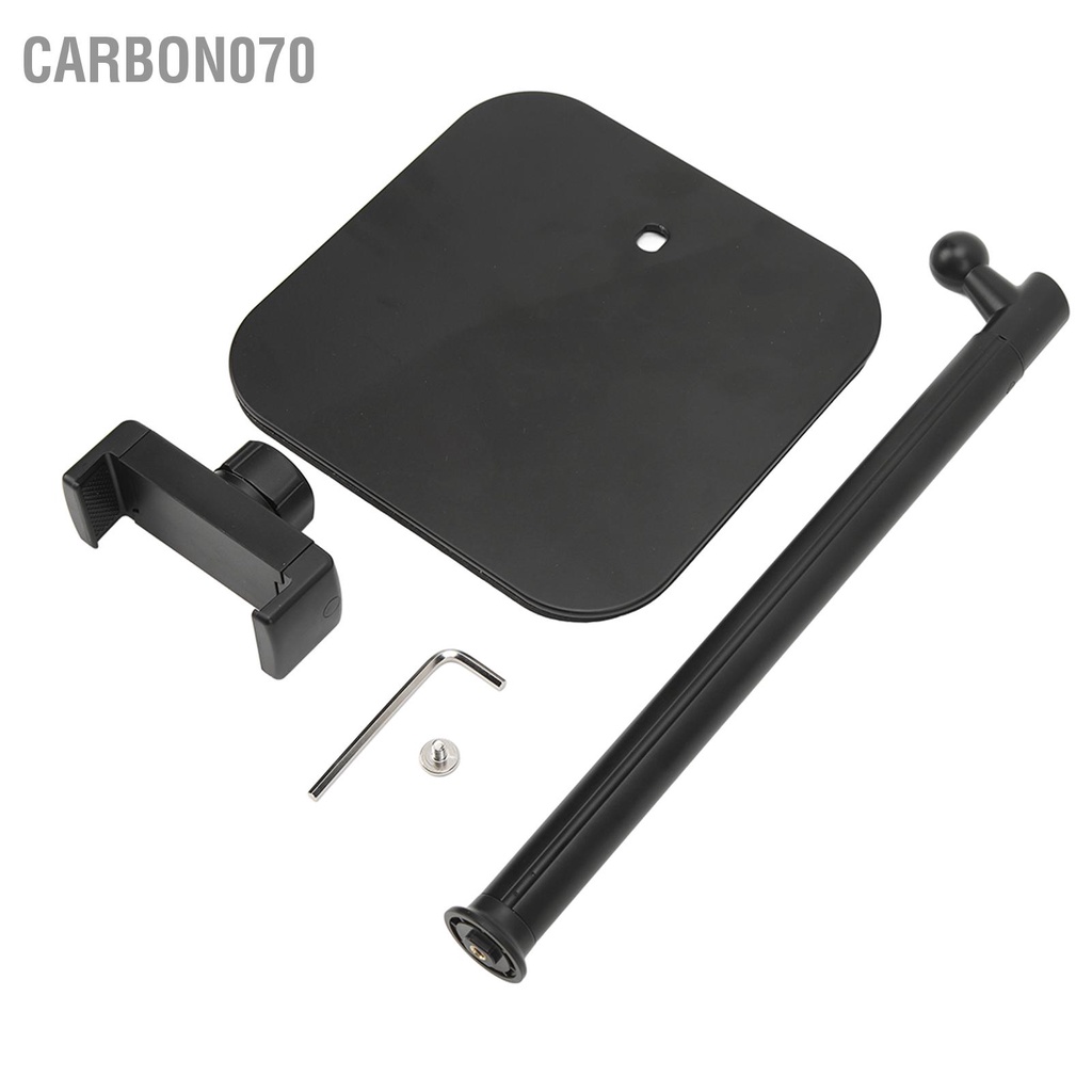 Carbon070 Giá Đỡ Điện Thoại Có Thể Điều Chỉnh Chiều Cao Xoay 360 Độ Đệm Mềm Kẹp Kim Loại Để Bàn Cho Thiết Bị 6.5 Inch