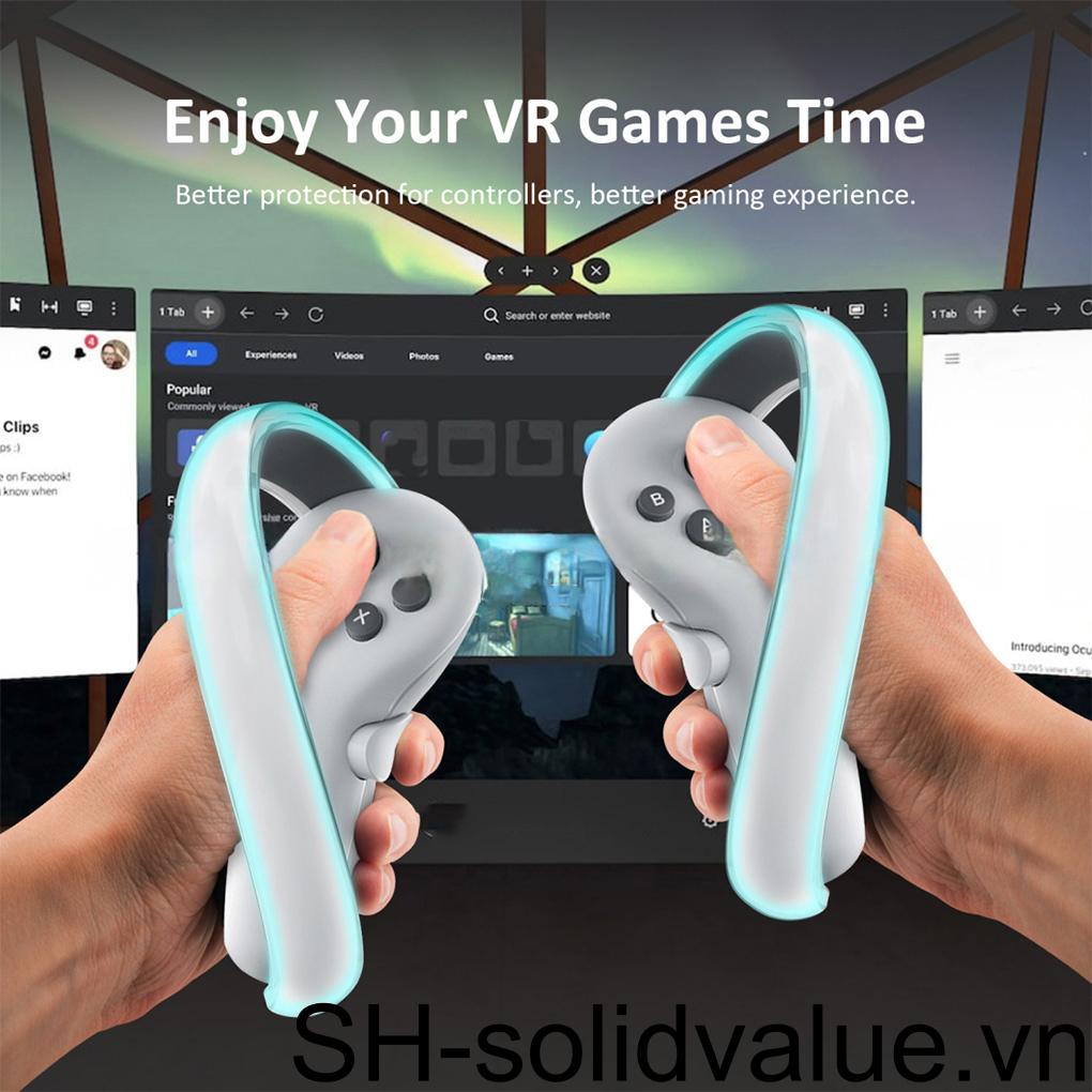 Set 2 Kính Thực Tế Ảo VR Trong Suốt Chống Bụi Bẩn Thay Thế Cho Tay Cầm Chơi Game Pico Neo 4