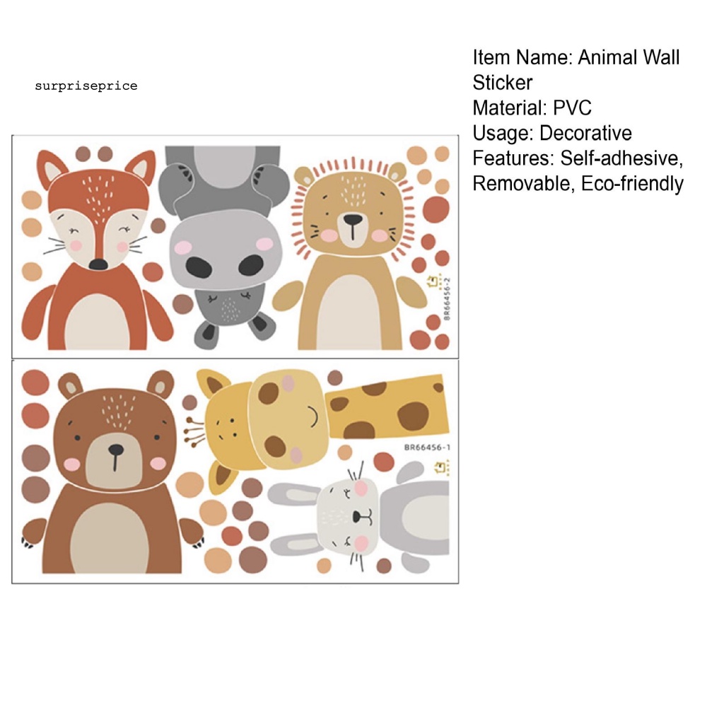 Miếng Dán PVC Hình Động Vật Hoạt Hình Trang Trí Nhà Cửa / Tiệc Cưới