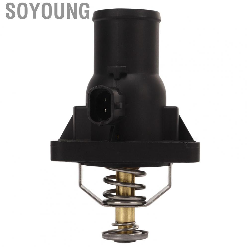 Soyoung Coolant Thermostat Assembly  Easy To Install OEM Standard Durable 55587349 Rugged Structure for Aveo Cruze Sonic