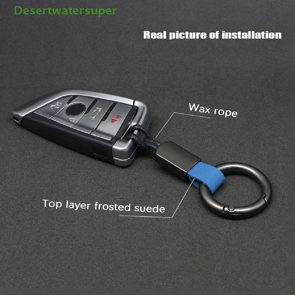 Móc Khóa Dây Da Đơn Giản Dành Cho Nam Nữ