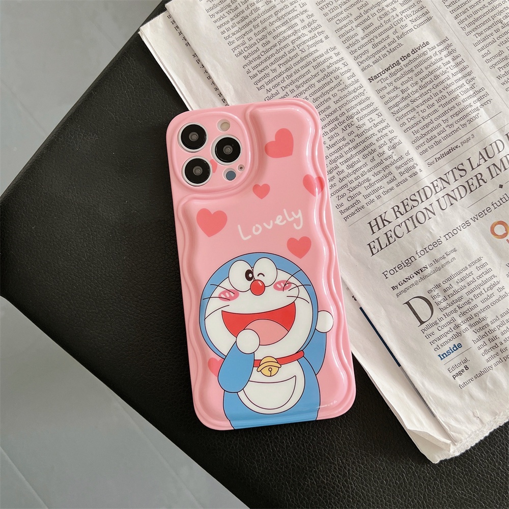 Ốp Điện Thoại TPU Silicon Mềm Trong Suốt Hình Doraemon Cho IPhone 14 Pro Max 11 13 12 14 Plus