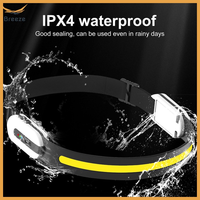 Đèn Led Đeo Đầu Cảm Biến Sóng Thông Minh Sạc Nhanh Mang Đi Cắm Trại Tiện Dụng