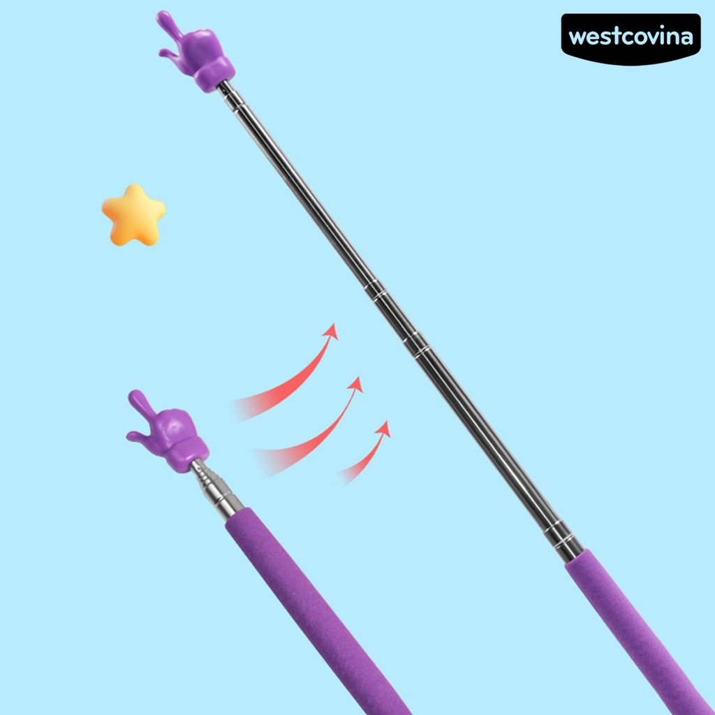 [COD]♪Gậy Đánh Dấu Bằng Thép Không Gỉ Tay Cầm Chống Trượt Có Thể Thu Gọn Đa Năng Hỗ Trợ Dạy Học