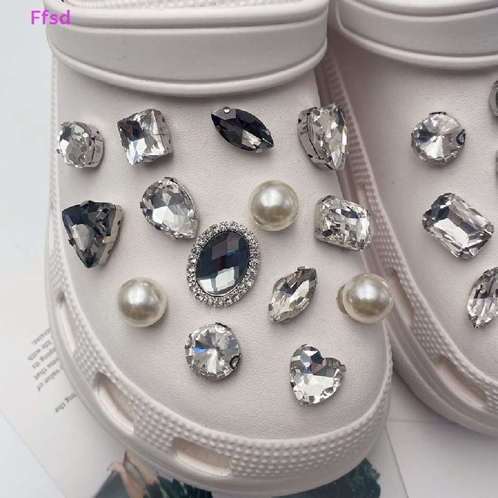 {Ffsd} Phụ Kiện Khóa Dây Giày Có Thể Tháo Rời Đính Đá Diy Bán Chạy