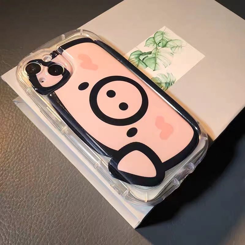 Ốp Điện Thoại Túi Khí Chống Sốc In Hình Heo Dễ Thương Cho Iphone 14 Plus 13 Pro Max 12 Mini 11 X Xs Xr 8 7