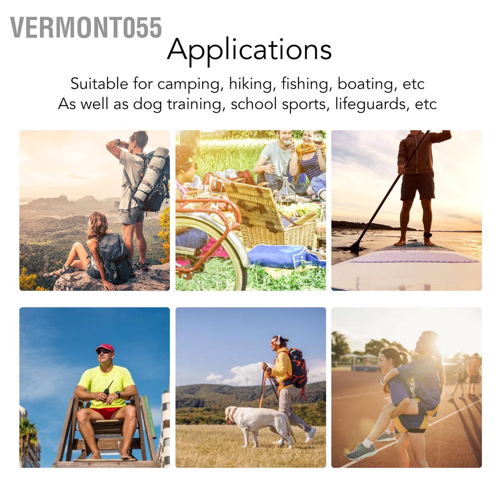 Vermont055 10 Chiếc Còi Sinh Tồn 3 Tần Số Decibel Cao Di Động Khẩn Cấp Với Móc Chìa Khóa Cho Cắm Trại Đi Bộ Đường Dài