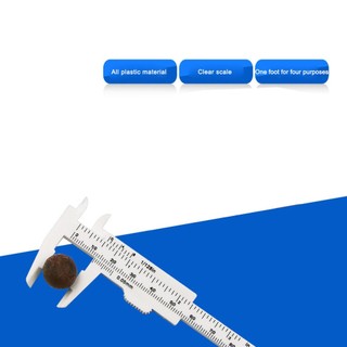 0-80mm Double Scale Plastic Vernier Caliper Mini Ruler Measurement Tool