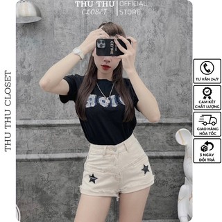 Áo phông chữ mix quần đùi sao siêu đẹp. Size S M L. Có bán lẻ