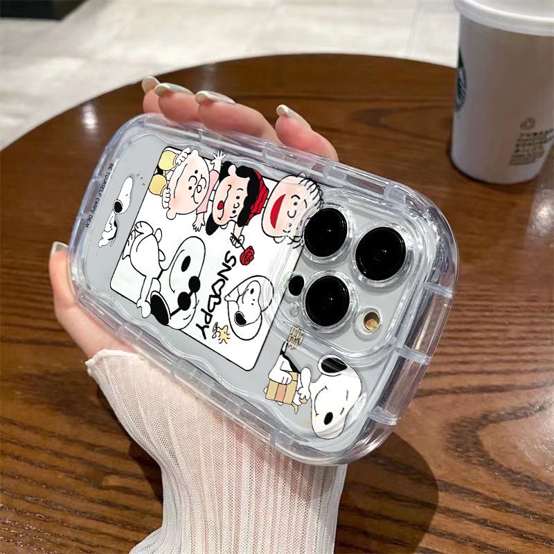 ✅Ốp Điện Thoại Dẻo Trong Suốt Họa Tiết Hoạt Hình Snoopy Dễ Thương Chống Sốc Cho Iphone148P / / Apple / 7 xs12 13 11xr EPFF