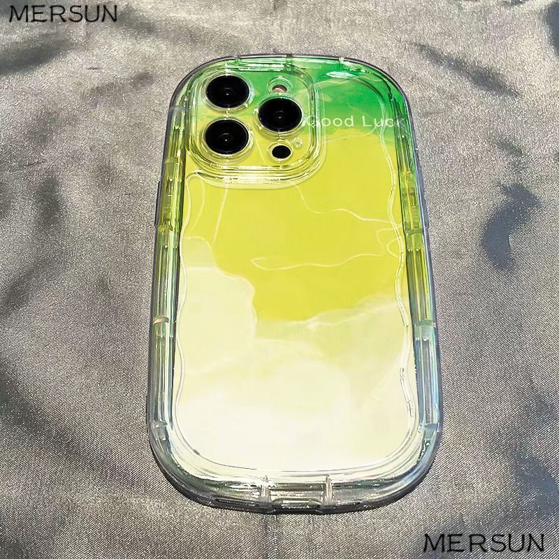 ✅Ốp Điện Thoại Mềm Chống Sốc Màu Xanh Lá Trong Suốt Cho Iphone 8p promax1113 14 xr 7 xs 12 EO5I