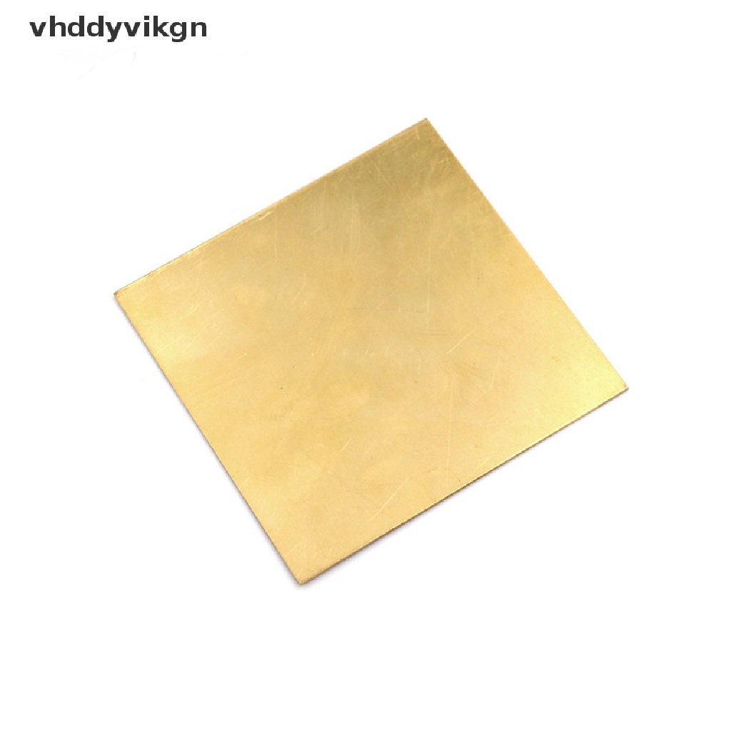 Tấm Lá Đồng Thau Mỏng 0.5mm / 0.8mm / 1mm / 2mm 100X100mm Dùng Làm Phụ Kiện DIY