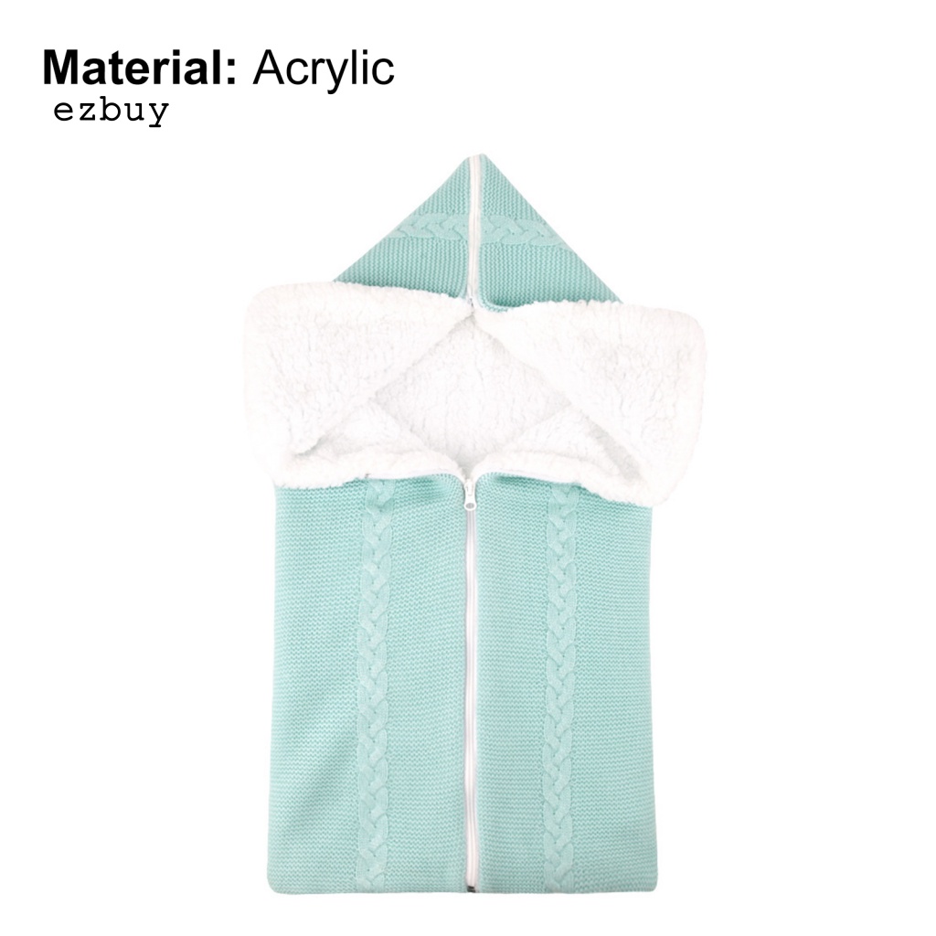 Vỏ Bọc Xe Đẩy Em Bé Ngủ Dệt Kim Dày Dặn Có Khóa Kéo Đa Năng