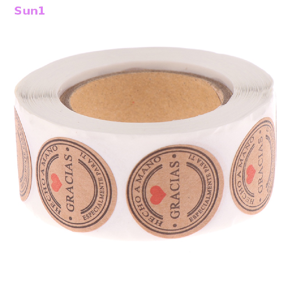 Sun1 &gt; 500 Miếng Dán Nhãn Hiệu Thank You Trang Trí Sổ Tay Thủ Công