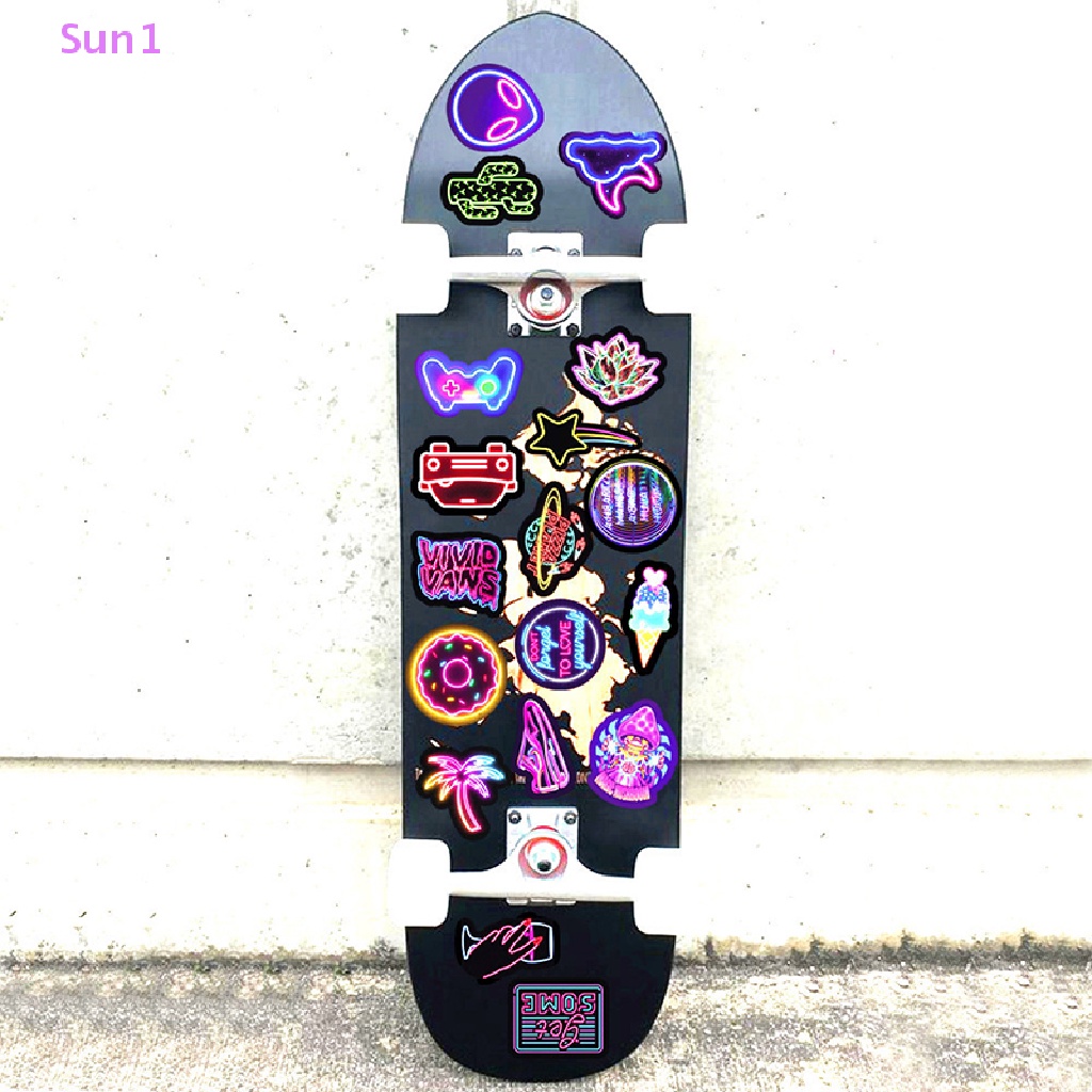 Set 1 &gt; 100 Miếng Dán Hoạt Hình Trang Trí Laptop Hành Lý Xe Máy