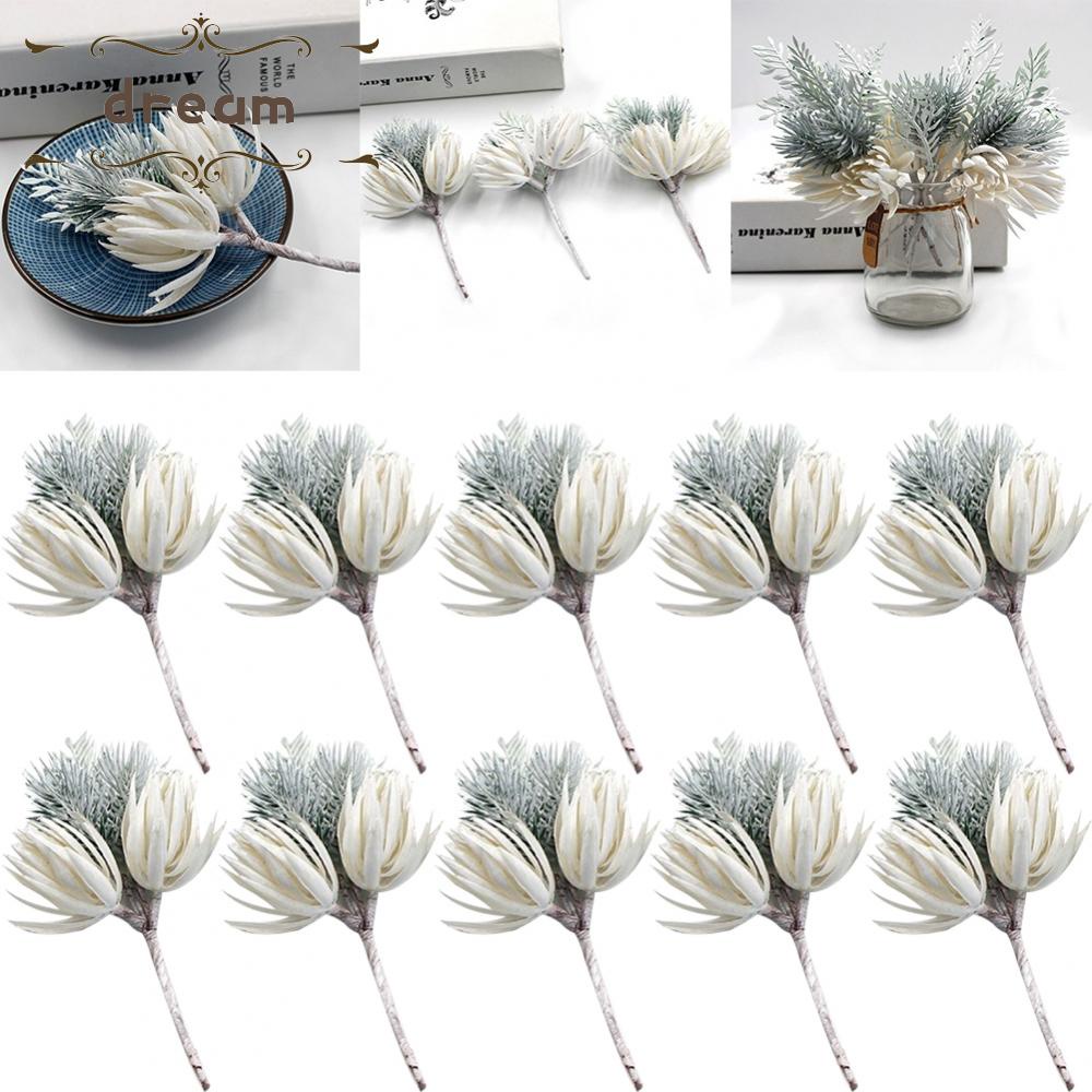 【DREAMLIFE】Office Artificial Flower Artificial Flower 10PCS Branches Fake Flowers