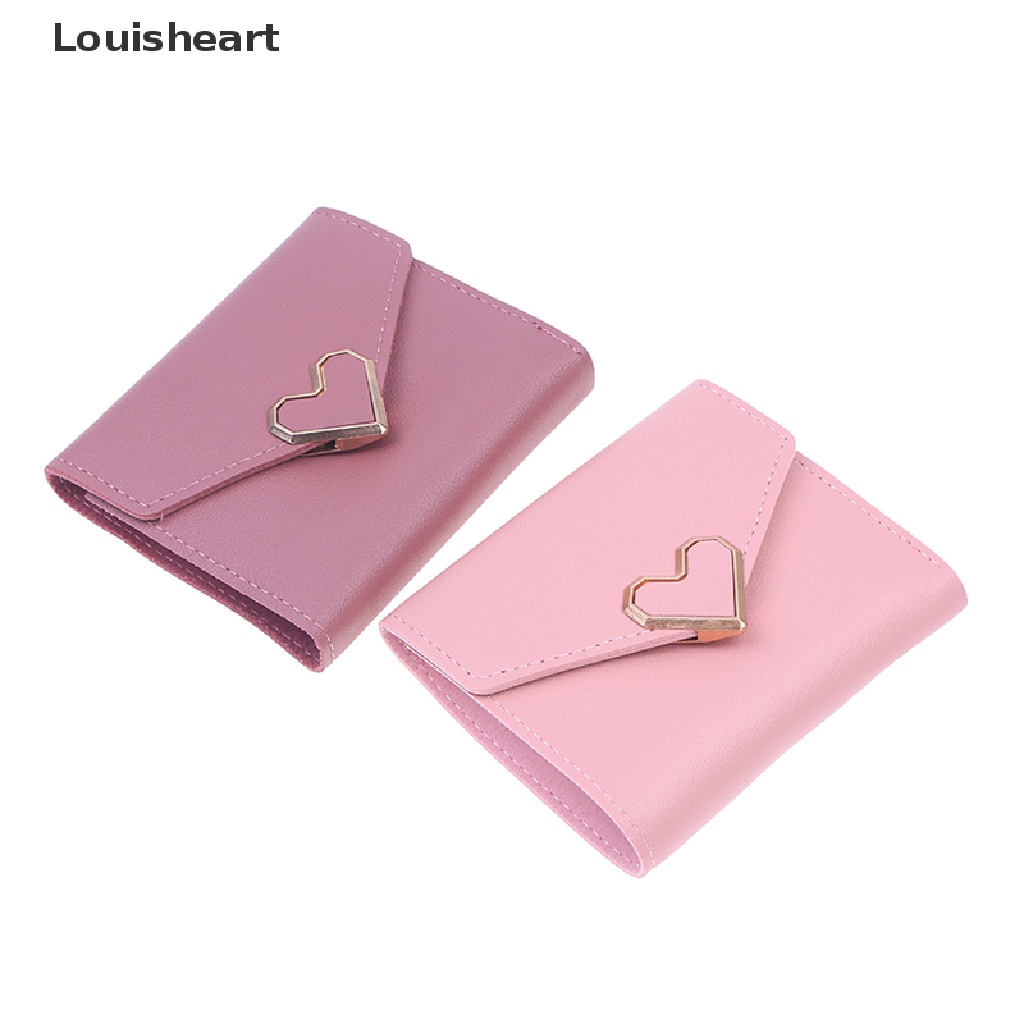 1 Ví Đựng Tiền Xu Louisheart Mini In Họa Tiết Trái Tim Xinh Xắn Dành Cho Nữ