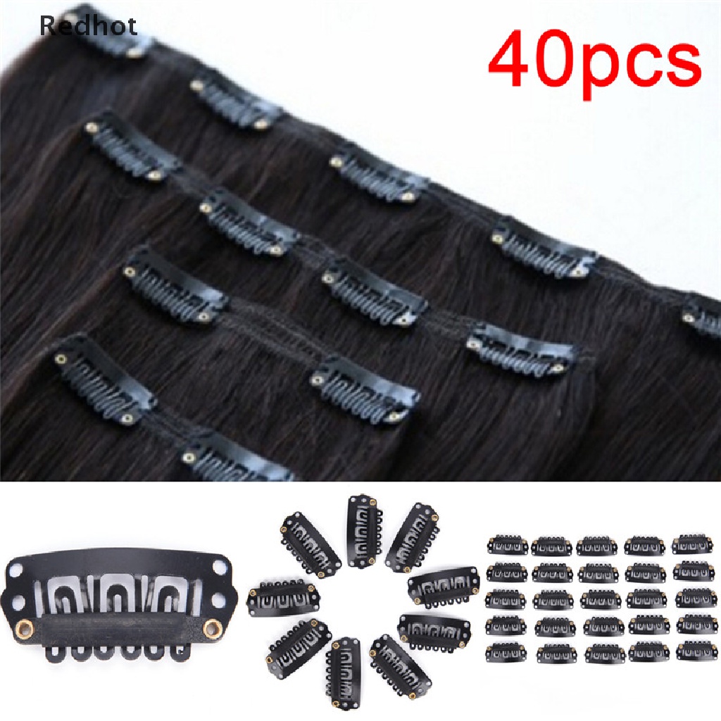 Bộ 40 Kẹp Thép Nối Tóc Giả Hình Chữ U