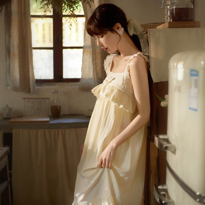 Đồ ngủ Hai Dây Thời Trang Mùa Hè Dễ Thương Cho Nữ