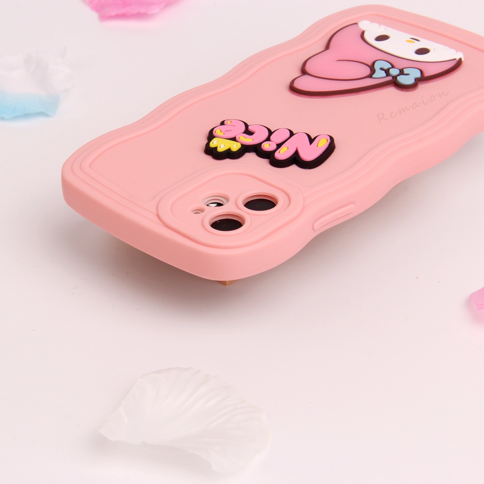Ốp Điện Thoại Silicon Hình Thỏ 3D Cho iPhone 11 12 13 14 Pro MAX Plus Mini X XR XS MAX 6 S 7 8 Plus SE 2020 11Pro 12pro 13Pro