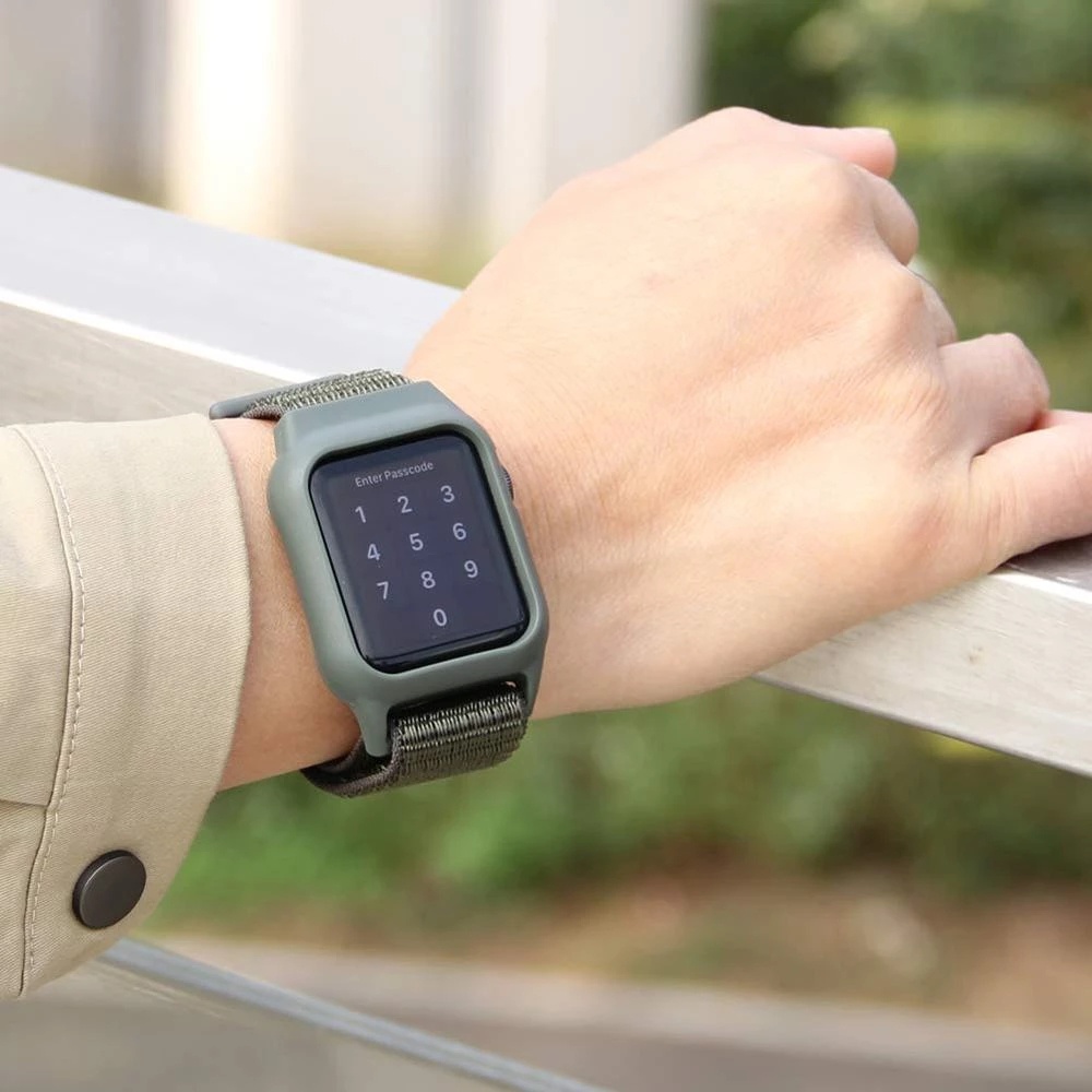 Dây Đeo Nylon Thay Thế 38mm 42mm 40mm 44mm 41mm 45mm Cho Iwatch Series 7 6 SE 5 4 3 2 1 t500 pro x8 x7 d20 y68