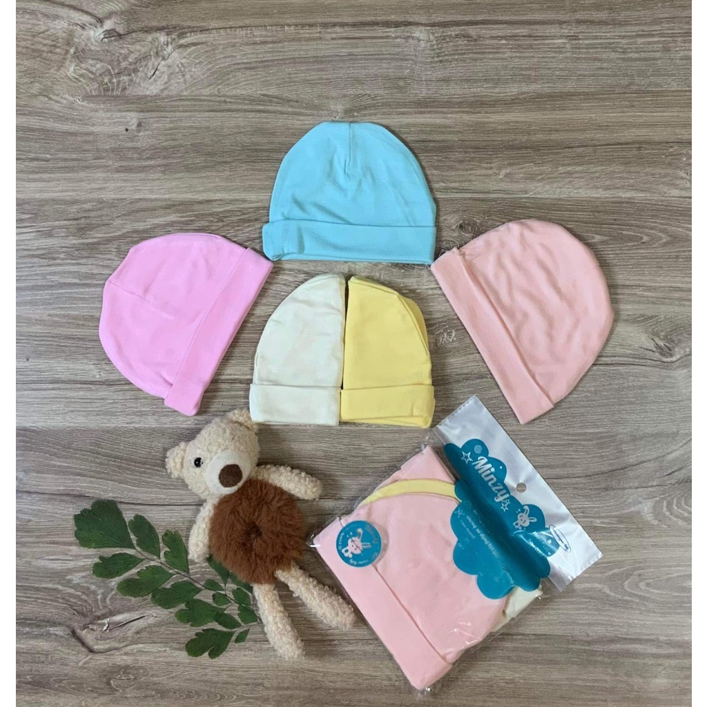 Nón thun lạnh minzy mềm mượt như sợi tre cho bé sơ sinh