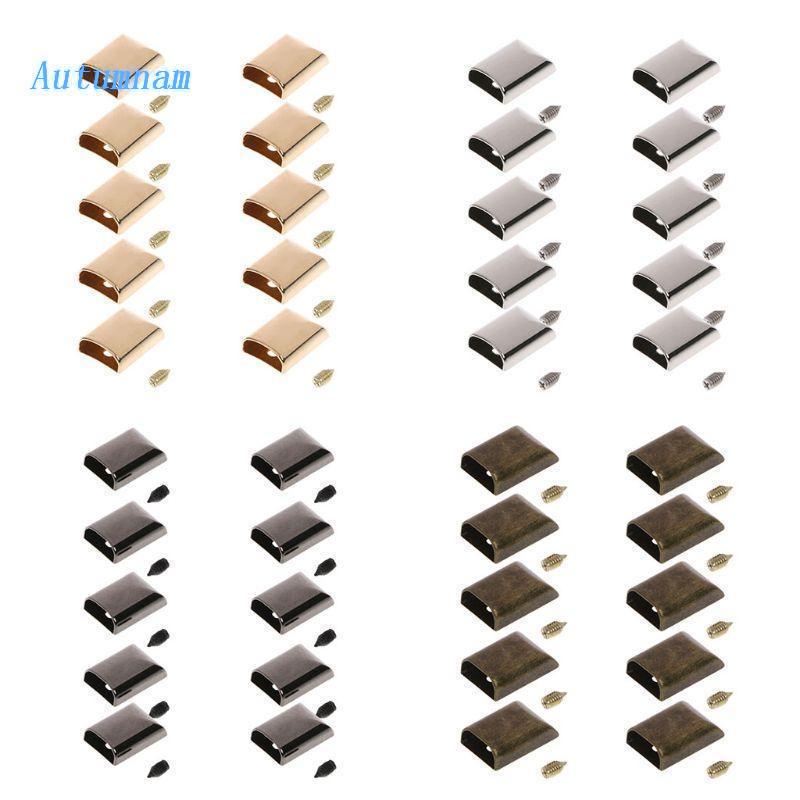 Set 10 Kẹp Khóa Dây Kéo Bằng Kim Loại Tiện Dụng Cho Đồ Da DIY