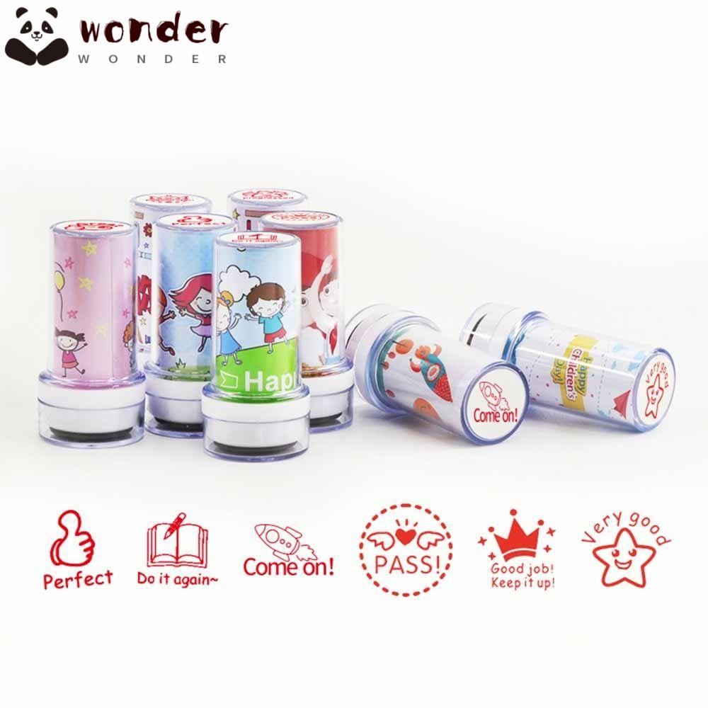 Con Dấu In Chữ Tiếng Anh / Trường Học Họa Tiết Hoạt Hình Dễ Thương Dùng Trang Trí Sổ Tay Cho Bé