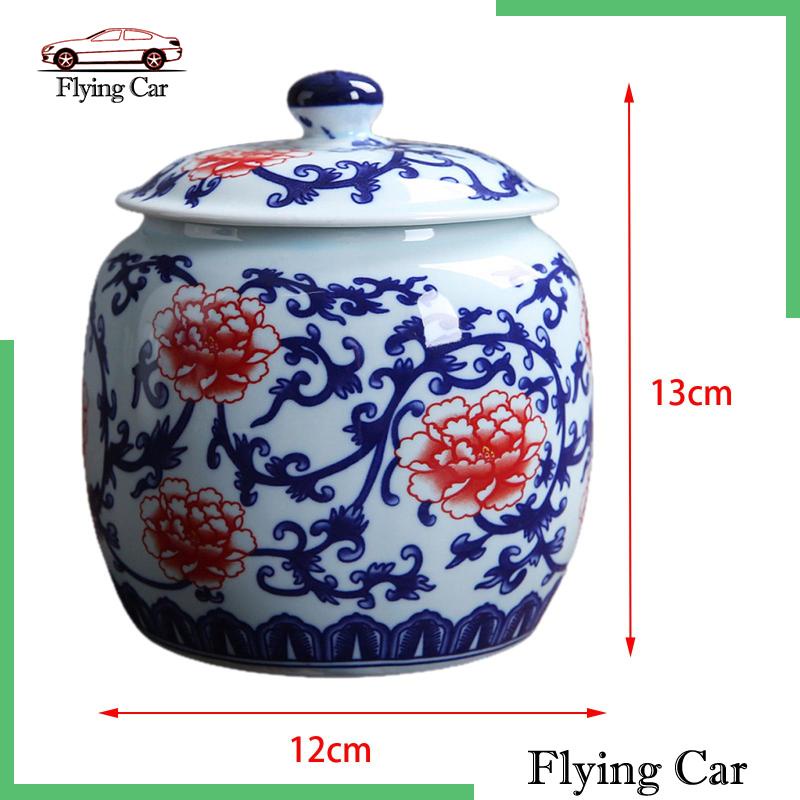 [Lzdjfmy2] Bình Hoa Gốm Sứ Trắng Xanh Lam Sắp Xếp Gọn Gàng Trang Trí Nội Thất