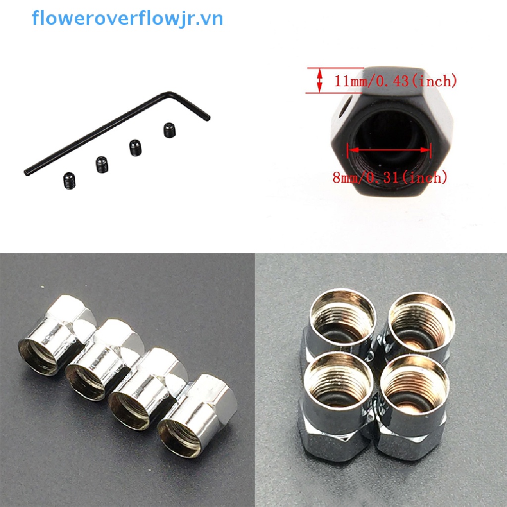 Bộ 4 Nắp Van Khí Cho Lốp Xe Hơi TOYOTA