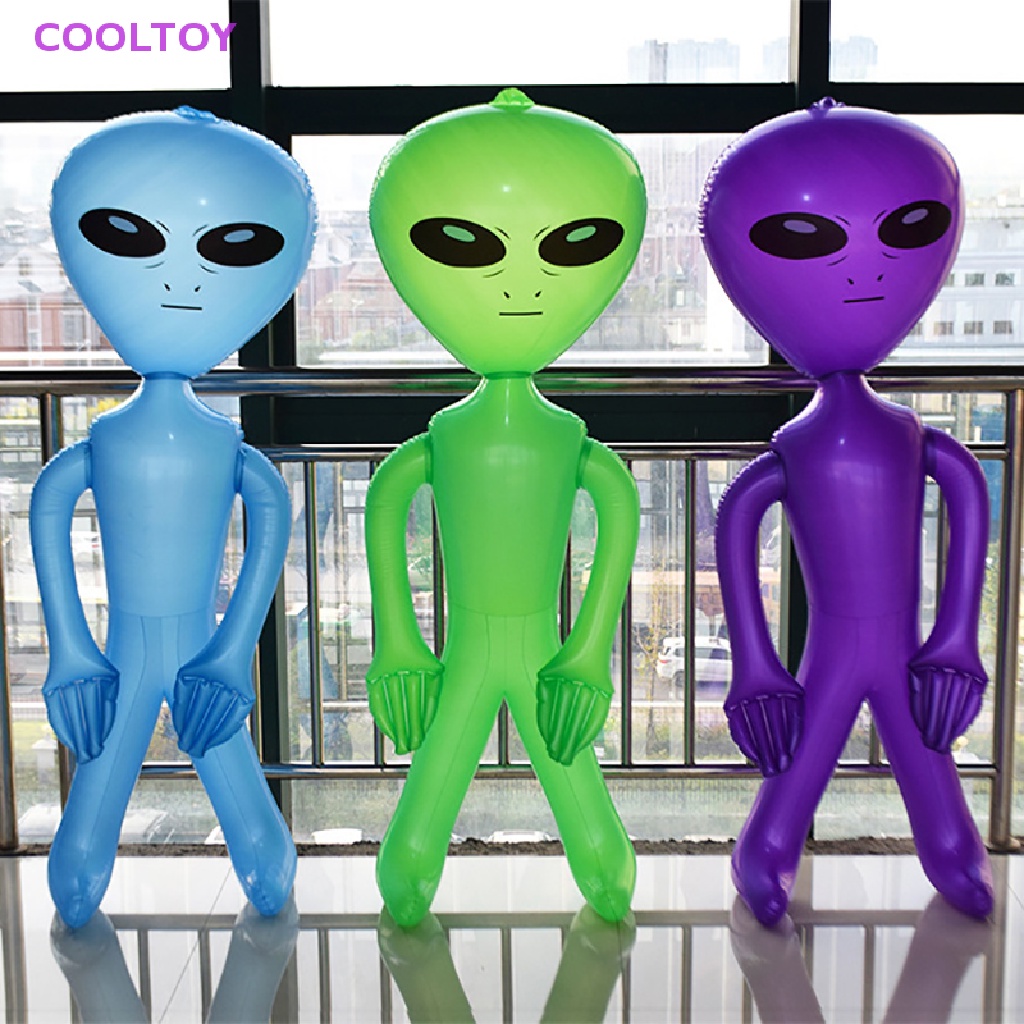 1 Mô Hình Người Ngoài Hành Tinh Bơm Hơi Bằng PVC Trang Trí Tiệc
