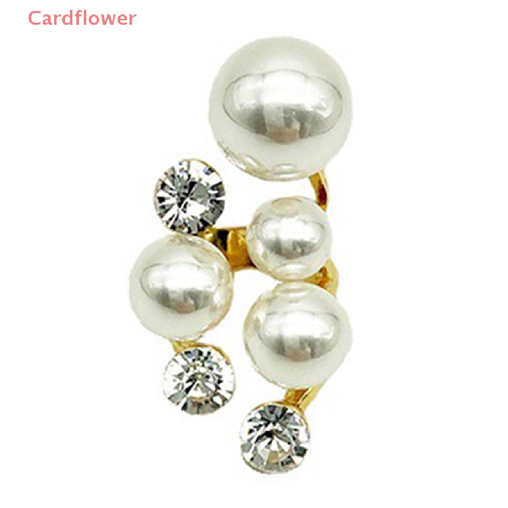 Nhẫn Hở Đính Đá Và Ngọc Trai Nhân Tạo Ngoại Cỡ Thời Trang Dành Cho Nữ