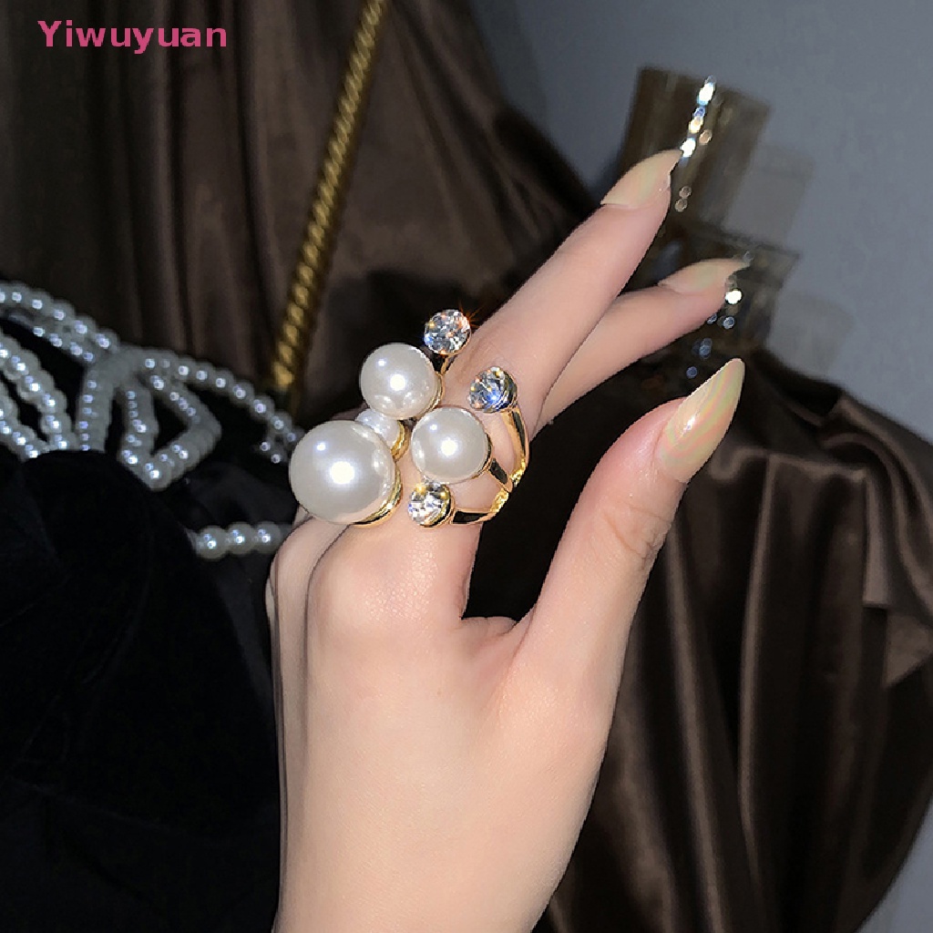 (MớI) Nhẫn HợP Kim ĐíNh Đá / NgọC Trai Giả Đa DạNg KiểU DáNg ThờI Trang