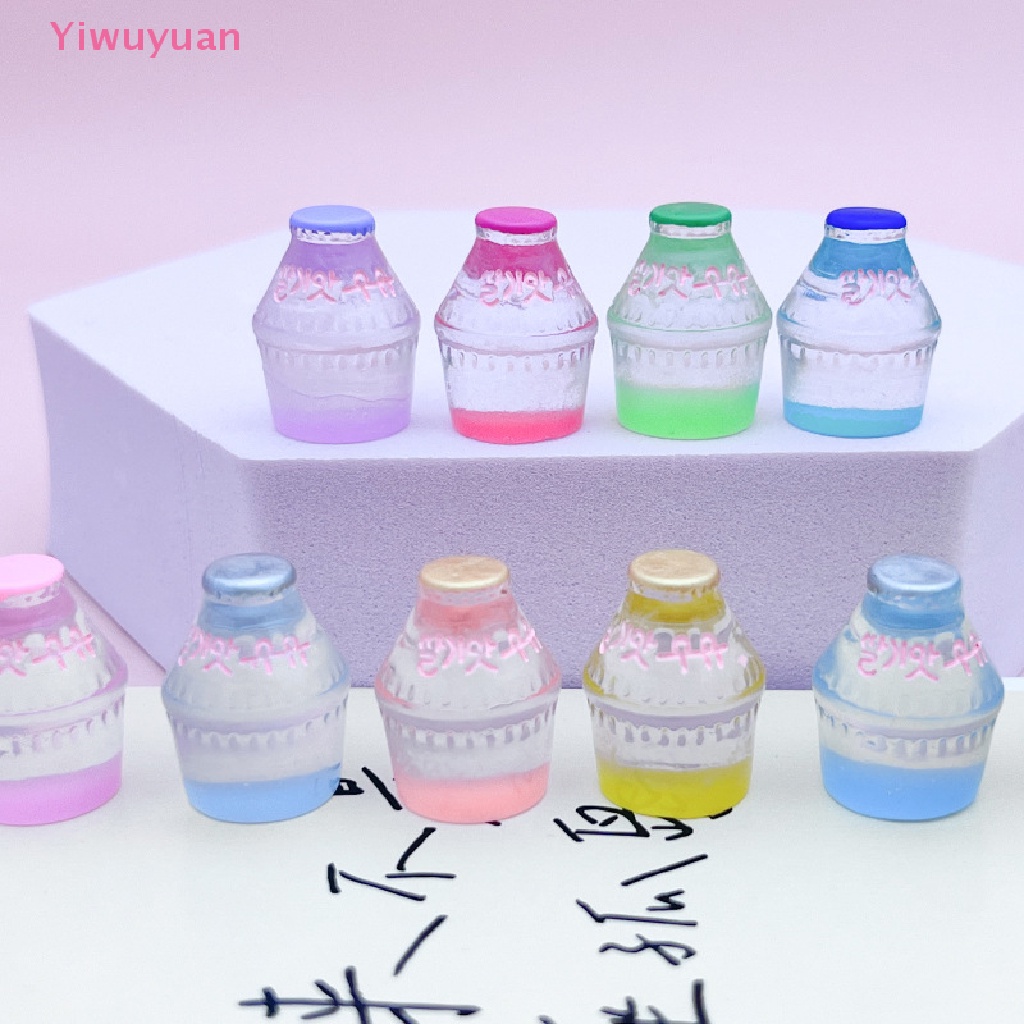 Bộ 10 Lọ Thủy Tinh Mini Ba Chiều Bằng Nhựa Resin Phát Sáng DIY Mới