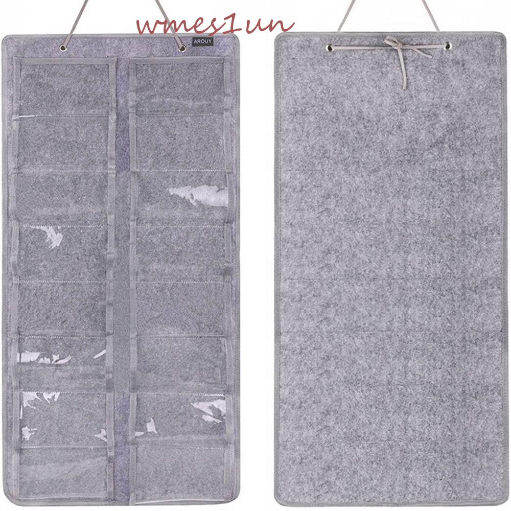 Túi Đựng Mắt Kính Bằng Vải Nỉ Nhẹ Nhiều Ngăn WMES15H Màu Trơn Sắp Xếp Gọn Gàng