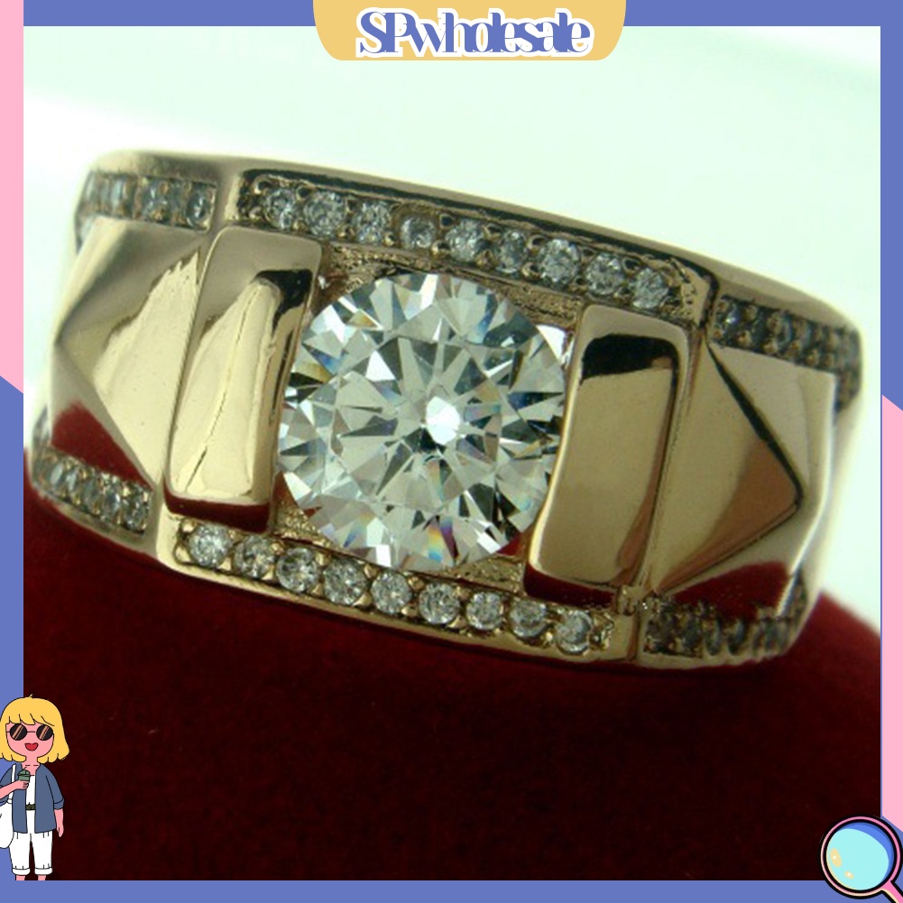 <SPwholesale> Nhẫn Đính Hôn Đính Đá Thời Trang Dành Cho Nam Và Nữ