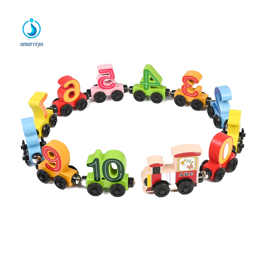 Bộ Đồ Chơi Xe Lửa Mini Giúp Bé Học Toán