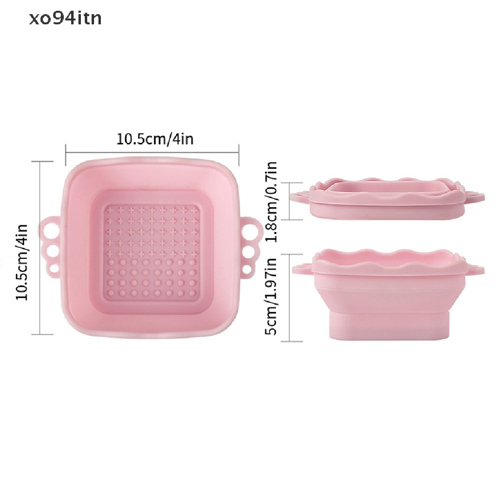 Miếng Silicone Vệ Sinh Cọ Trang Điểm Gấp Gọn Tiện Lợi