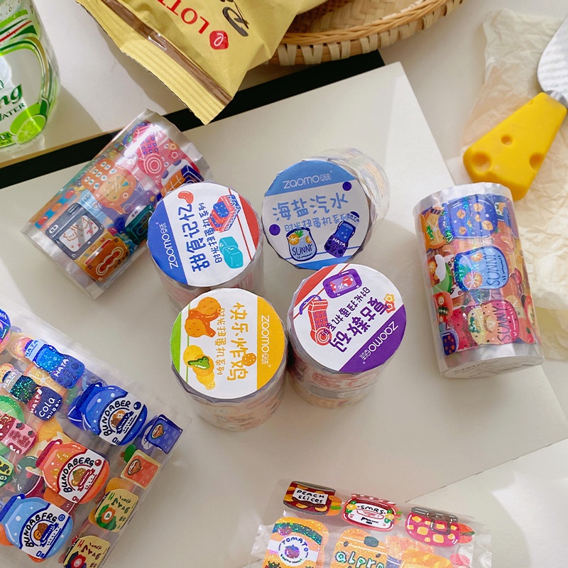 Gooka Tape Nhật Bản Retro Gooka Pocket DIY Chất liệu Sticker trang trí