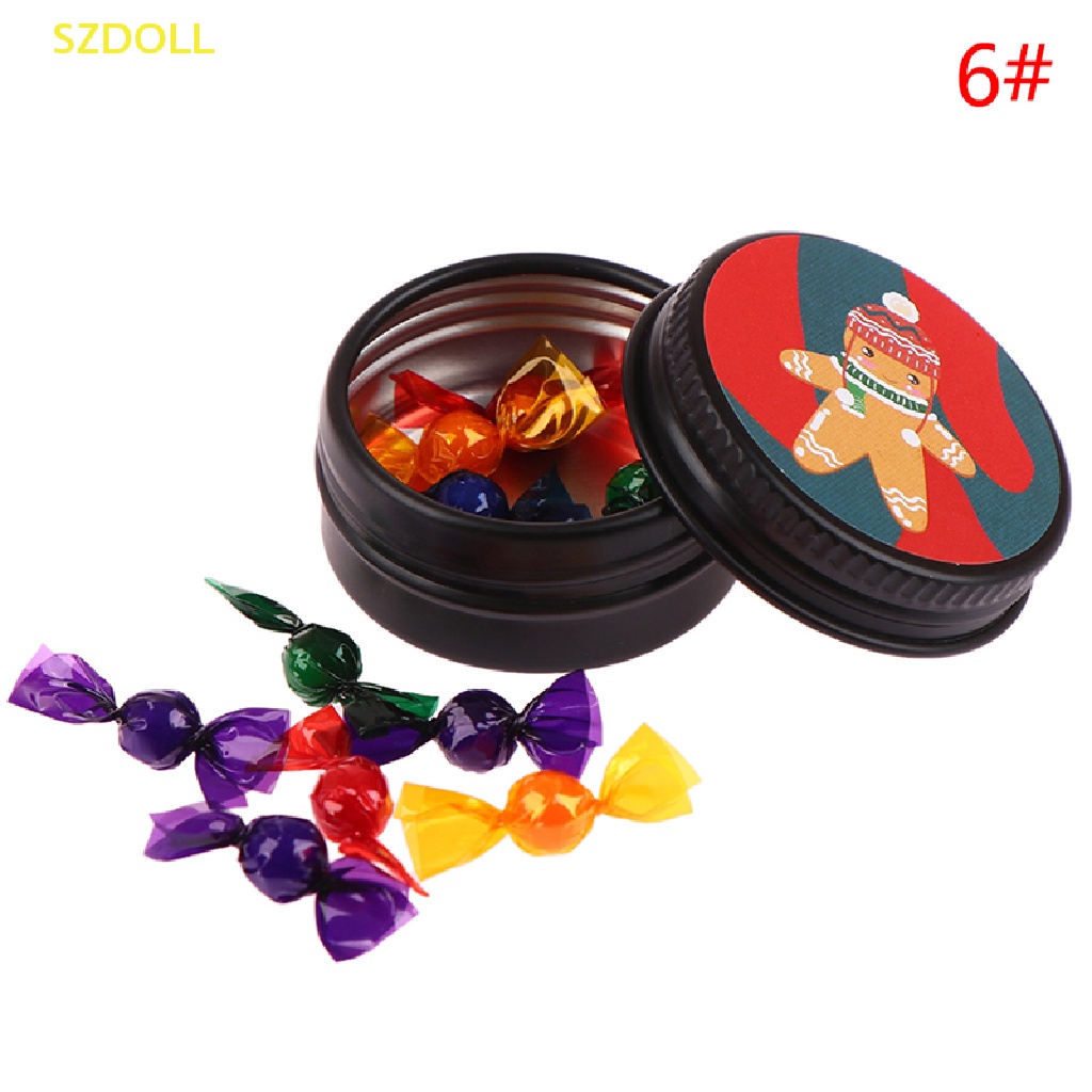 Hộp Thiếc Đựng Bánh Kẹo Giáng Sinh 1: 12 Trang Trí Nhà Búp Bê