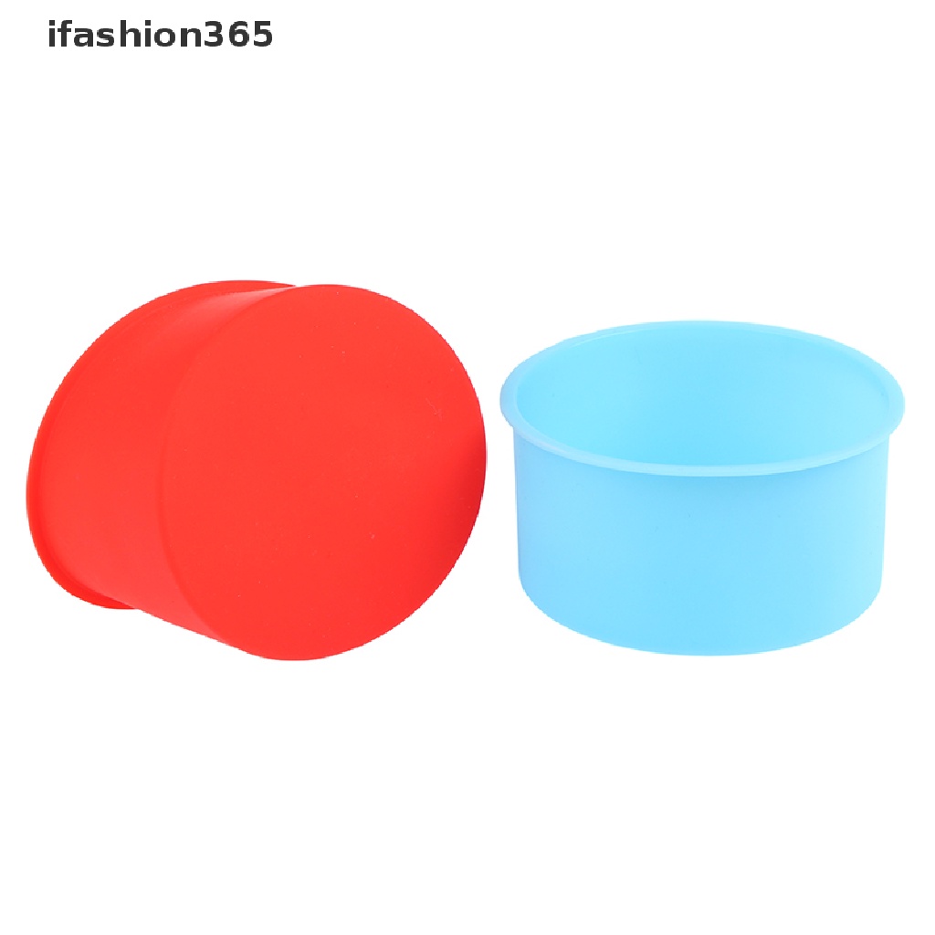 1 Khuôn Nướng Bánh Tròn Mini 4 Inch Bằng Silicon Chống Dính DIY