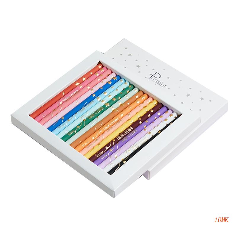 Bút Kẻ Mắt Dạng Lỏng 18 Màu Tùy Chọn Chống Nước Lâu Trôi Tiện Dụng